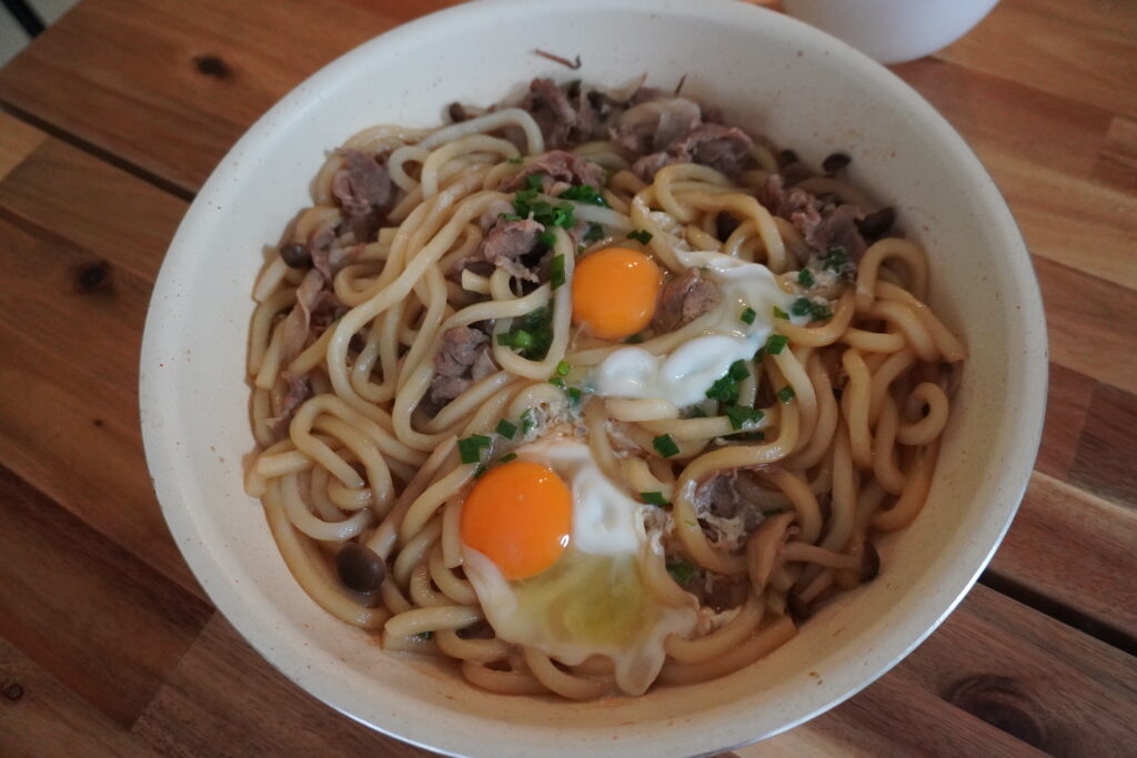すき焼きのもとで作ったうどん